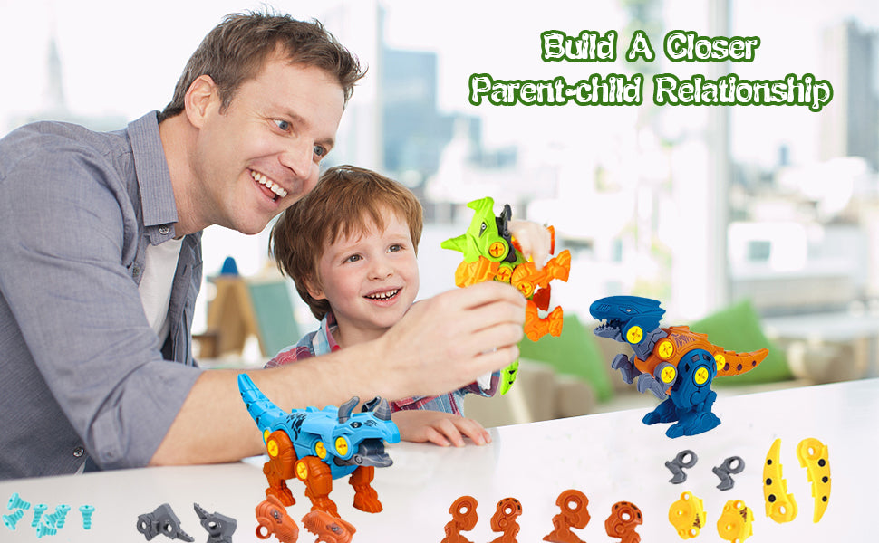 DIY Dinosaur Building Toy set (Pack of 4)