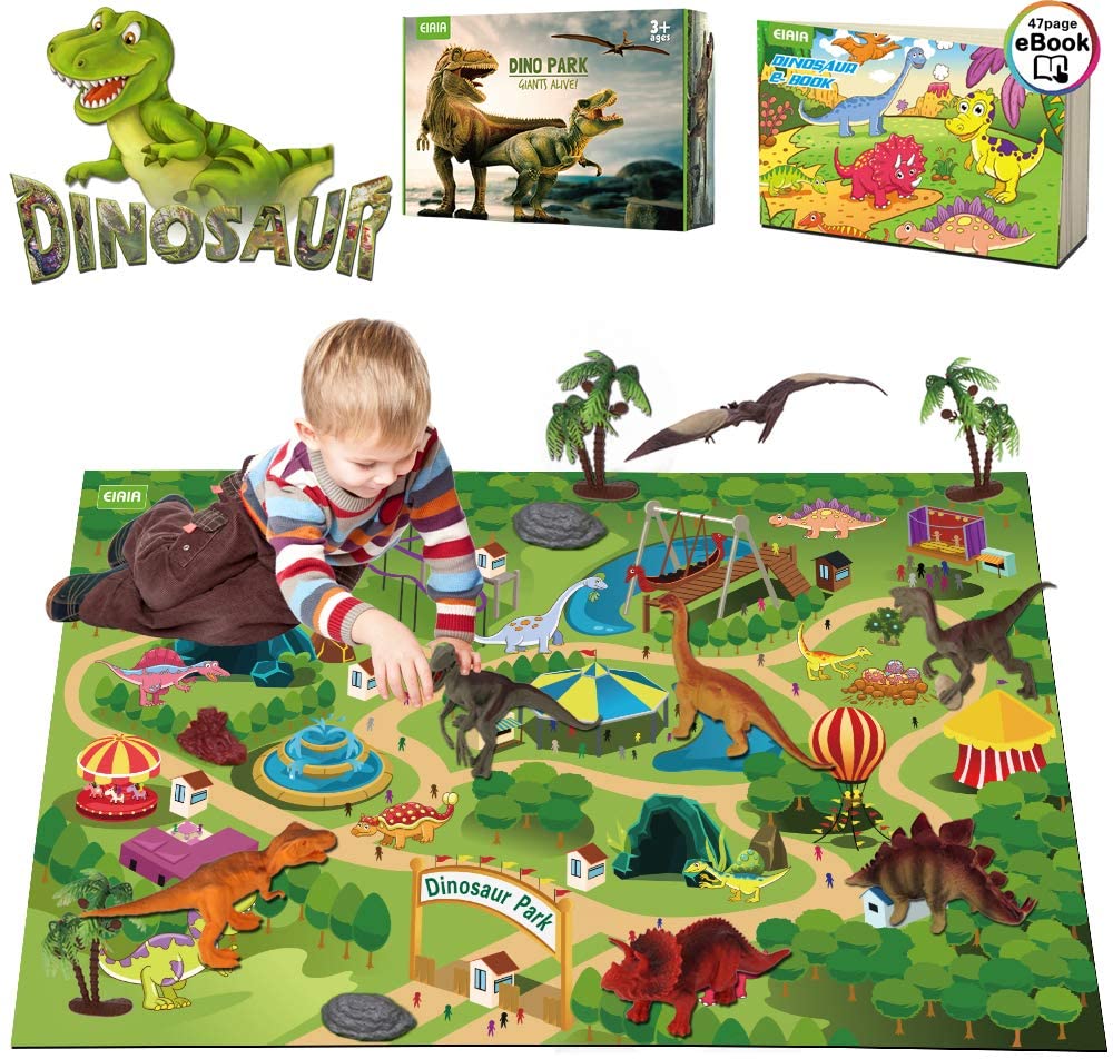 Dinosaur Theme Activity Play Mat & Track Cars