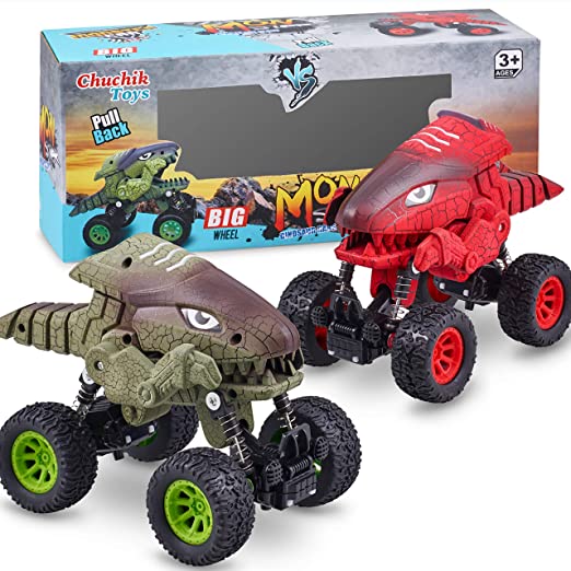 Dino Monster Pull Back Car Truck (Pack of 2)
