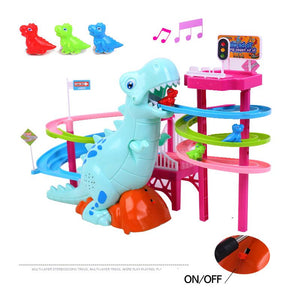 Musical Dinosaur Climbing Stairs Racing toy