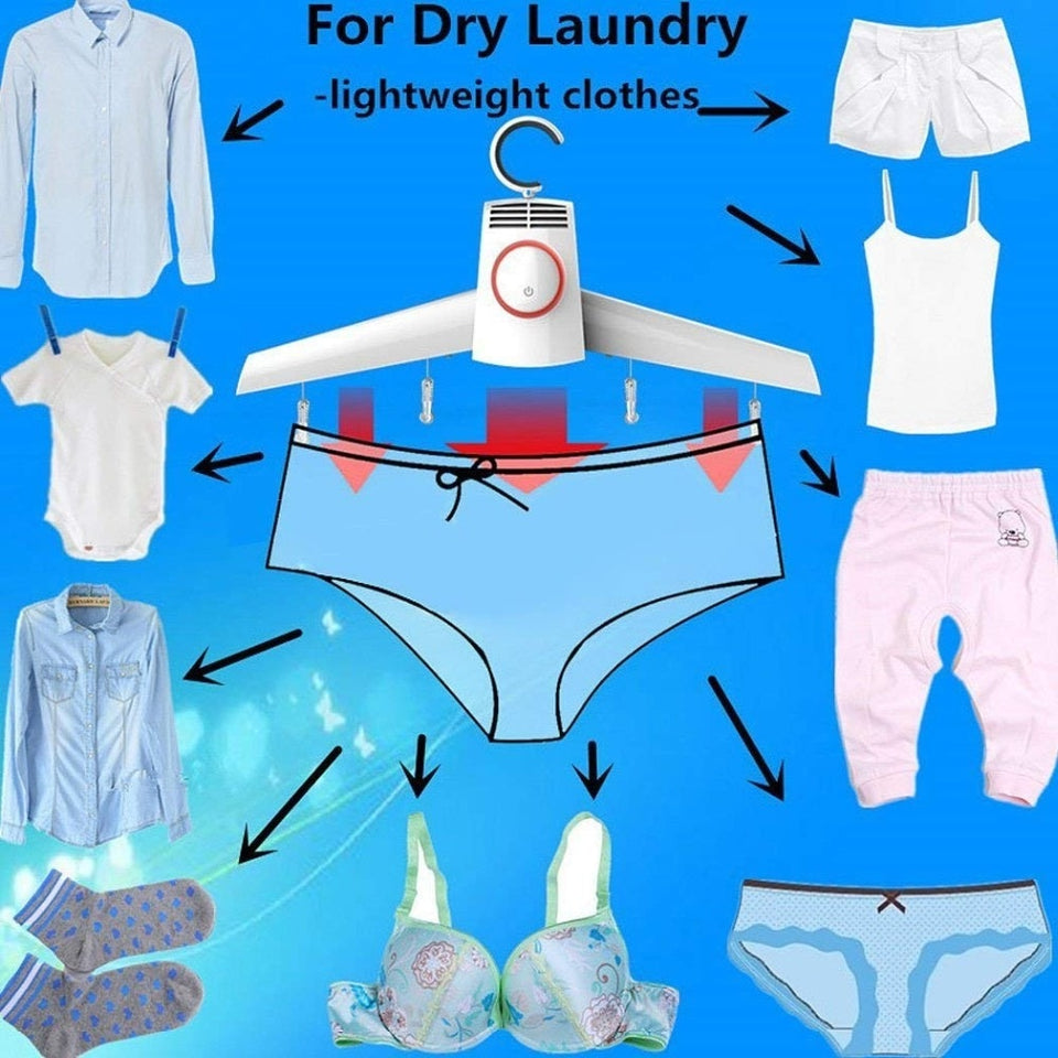 Electric Clothes Drying Portable Rack