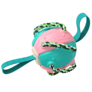 Dog Toy Soccer Ball with Grab Tabs