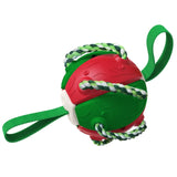 Dog Toy Soccer Ball with Grab Tabs