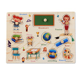 Colorful Kids Learning Wooden Board